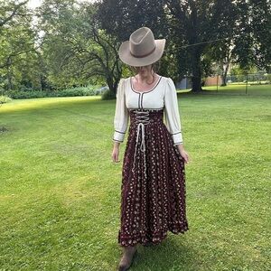 Custom made peasant dress